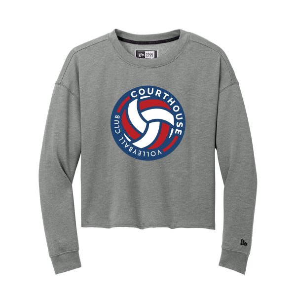 New Era Ladies Tri-Blend Fleece Crop Crew